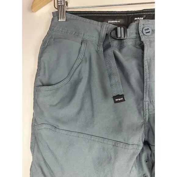 PrAna Men's Zion II Stretch 8" Cargo Shorts Outdoors Hiking UPF Blue Size 28 - Picture 3 of 13